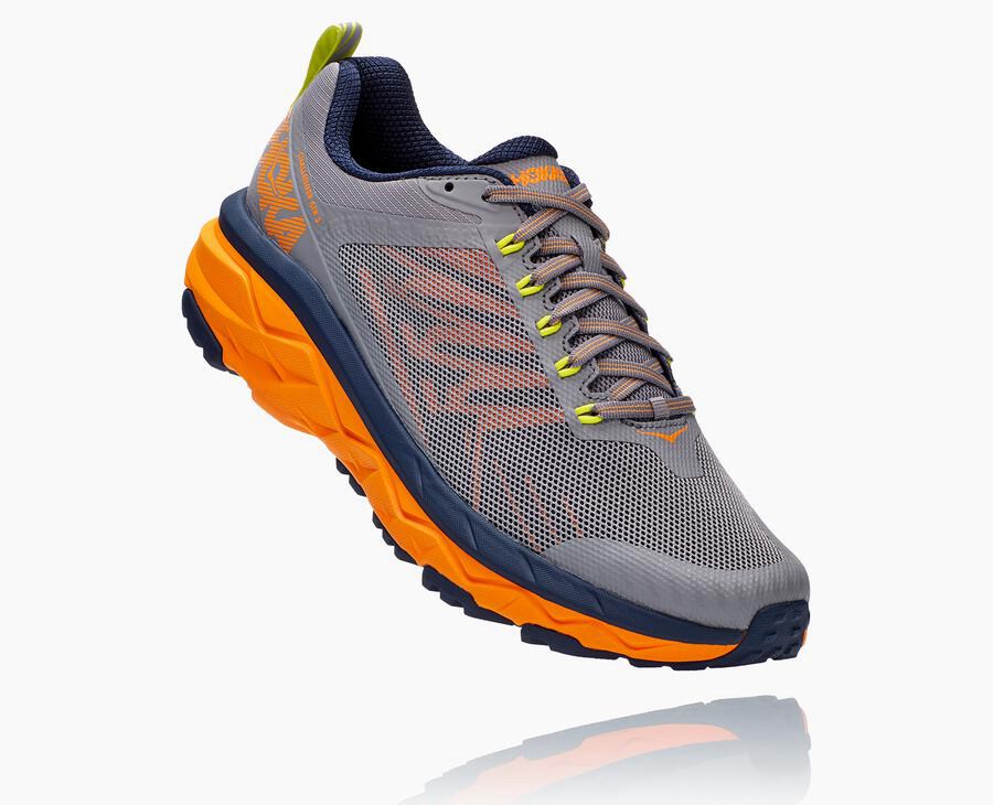 Hoka Australia One One Challenger ATR 5 - Mens Trail Shoes Grey - MTBUO-2346